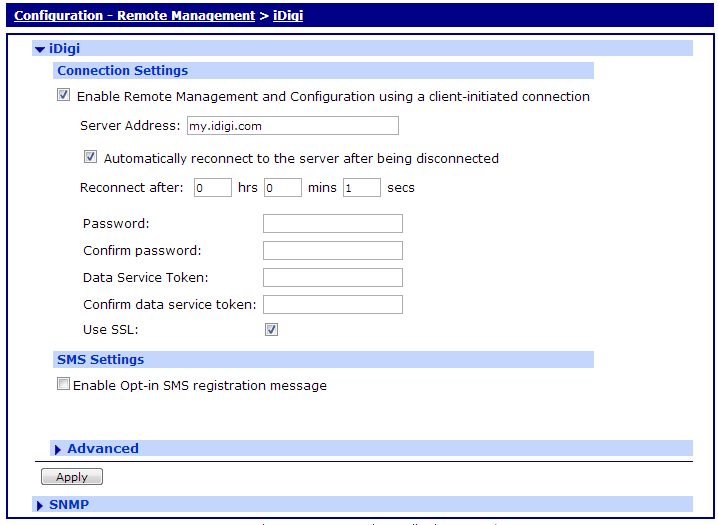 wr44 idigi configuration